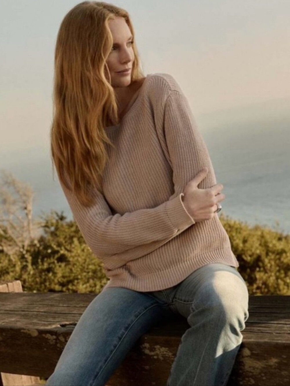 Pact | Tan Boatneck Sweater